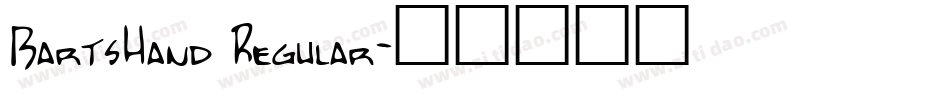 BartsHand Regular字体转换